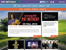 Tablet Screenshot of patmetheny.com